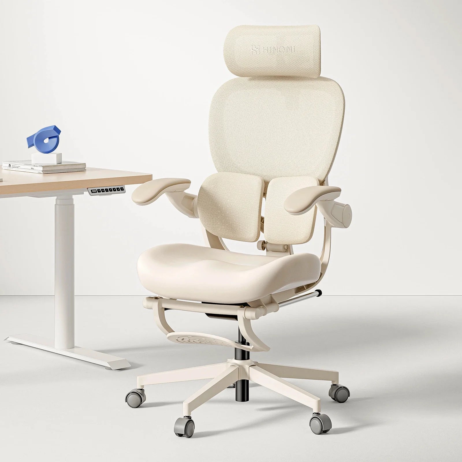 Hinomi Q2 フットレスト付きエルゴノミクスオフィスチェア – HINOMI Japan Hinomi Q2 フットレスト付きエルゴノミクスオフィスチェア – HINOMI Japan