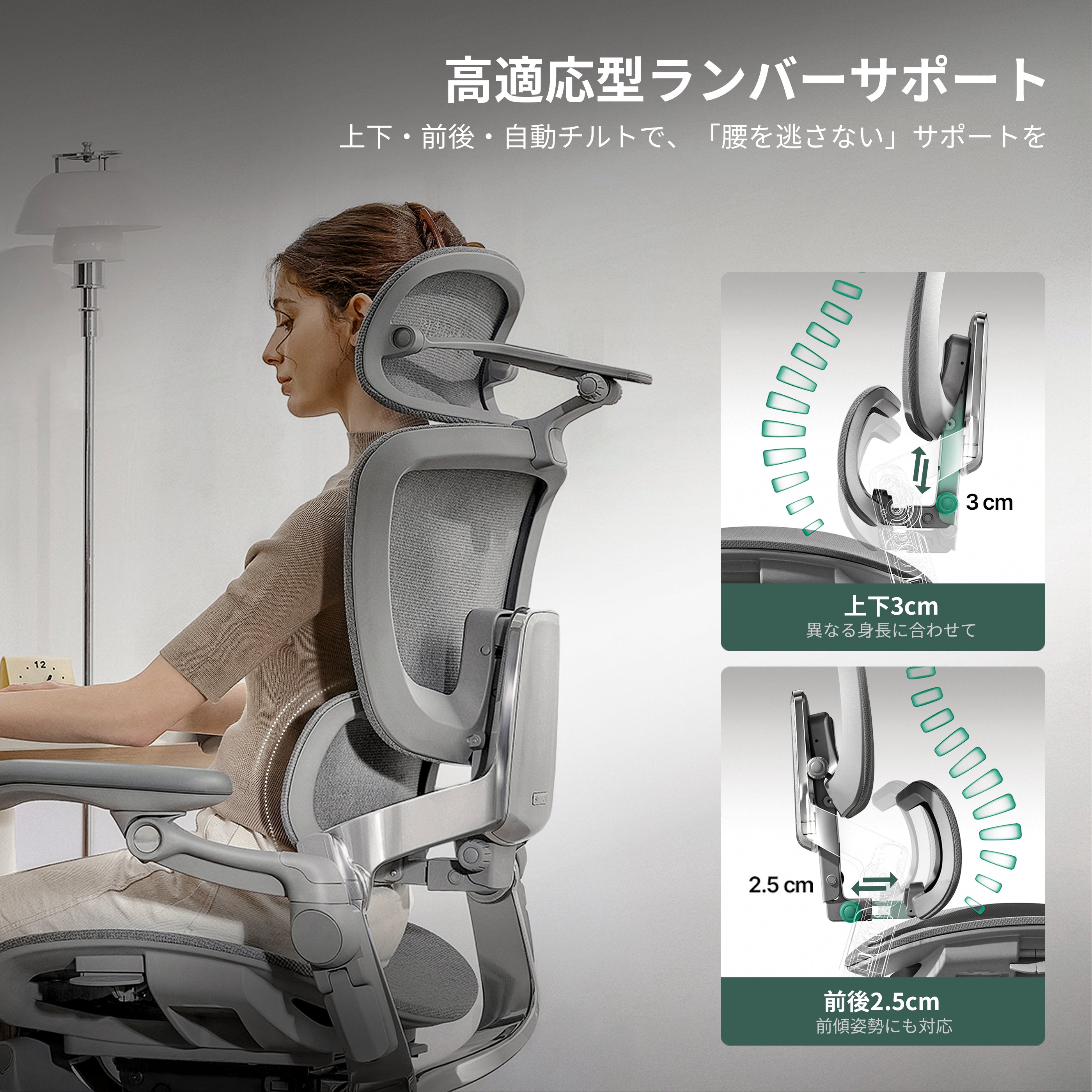 Hinomi H2 Pro エルゴノミクスオフィスチェア